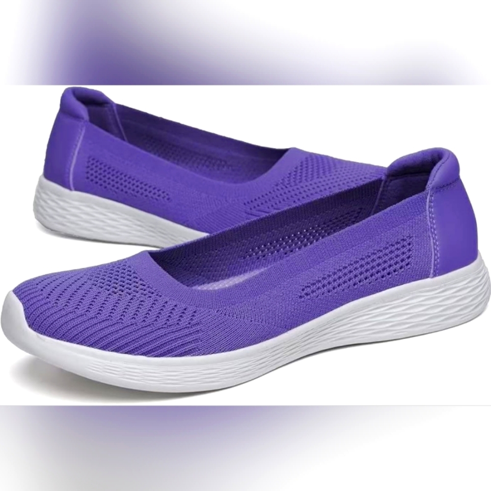 TIOSEBON Women's Lightweight Loafer Low-Top Flat Ultra Memory Foam Mesh Slip on